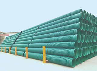聚乙烯(改性无水磷石膏)双波峰增强排水管