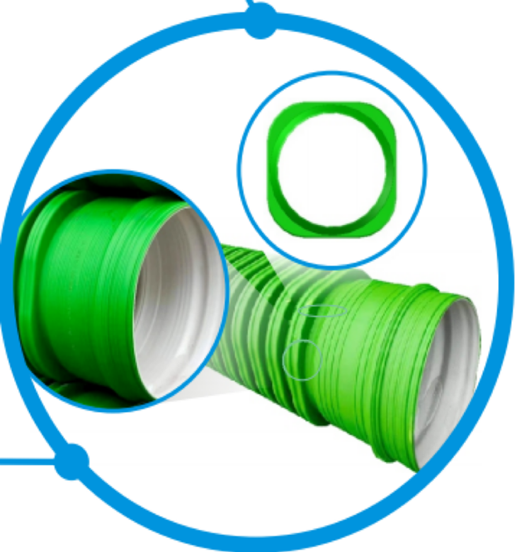 UHMW-PTE 方型增强排水管 UHMW-PTE 方型增强排水管